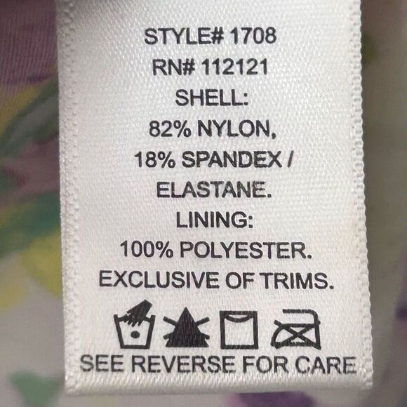 ASSETS By Sarah Blakely Spanx Swim Tankini Women's XL Multicolor Floral Halter - Picture 12 of 13